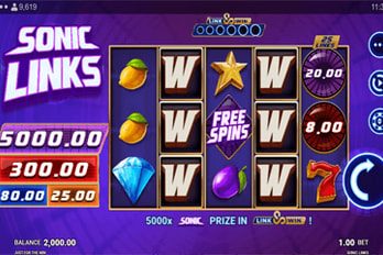 Sonic Links Slot Game Screenshot Image