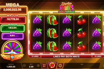 Starlite Fruits: Mega Moolah Slot Game Screenshot Image