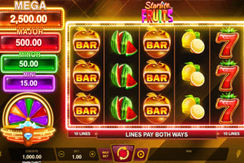 Starlite Fruits Slot Game Screenshot Image