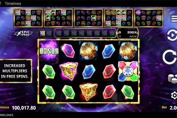 Timelines Slot Game Screenshot Image