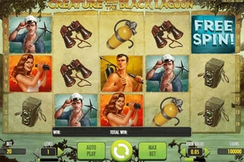 Creature from the Black Lagoon Slot Game Screenshot Image