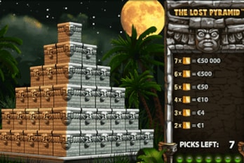 The Lost Pyramid Scratch Game Screenshot Image