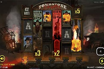 Tombstone Slaughter: El Gordoâ€™s Revenge Slot Game Screenshot Image
