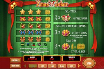 Xmas Joker Slot Game Screenshot Image