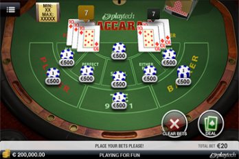 Baccarat Table Game Screenshot Image