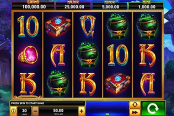 Fire Blaze Classics: Blue Wizard Slot Game Screenshot Image