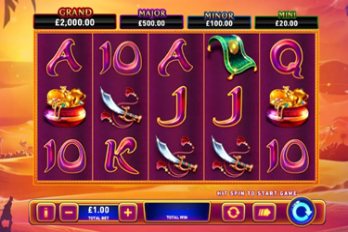 Fire Blaze Jackpots: Jinns Moon Slot Game Screenshot Image