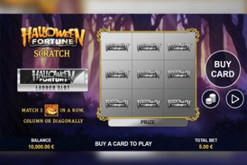 Halloween Fortune Scratch Scratch Game Screenshot Image