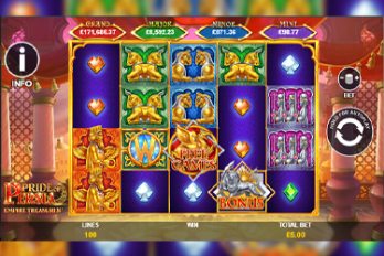 Pride of Persia: Empire Treasures Slot Game Screenshot Image