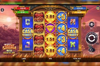 Silent Samurai: Mega Ca$h Collect Slot Game Screenshot Image