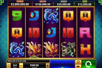 Tiger Turtle Dragon Phoenix Slot Game Screenshot Image