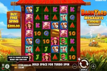 Barnyard Megahays Megaways Slot Game Screenshot Image