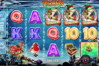 Big Bass Christmas - Frozen Lake Slot Game Screenshot Image