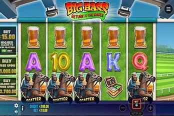 Big Bass Return to the Races Slot Game Screenshot Image