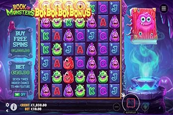 Book of Monsters Slot Game Screenshot Image