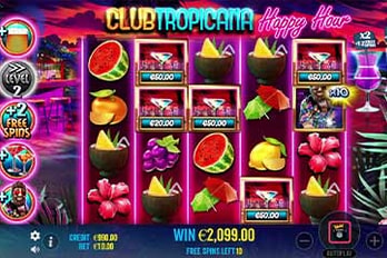 Club Tropicana - Happy Hour Slot Game Screenshot Image