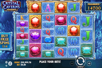 Crystal Caverns Megaways Slot Game Screenshot Image