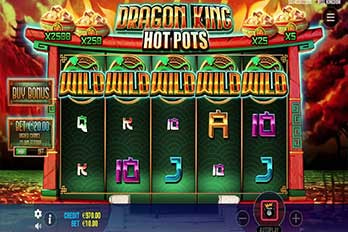 Dragon King Hot Pots Slot Game Screenshot Image