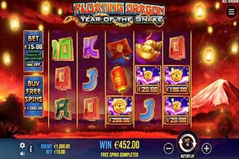 Floating Dragon - Year of the Snake Slot Game Screenshot Image
