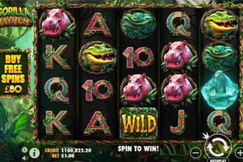 Gorilla Mayhem Slot Game Screenshot Image