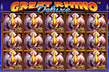 Great Rhino Deluxe Slot Game Screenshot Image