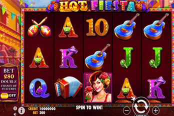 Hot Fiesta Slot Game Screenshot Image