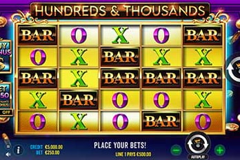 Hundreds and Thousands Slot Game Screenshot Image