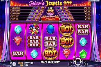 Jokers Jewels Hot Slot Game Screenshot Image