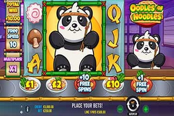 Oodles of Noodles Slot Game Screenshot Image