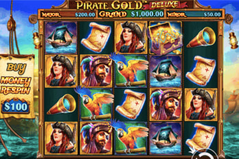 Pirate Gold Deluxe Slot Game Screenshot Image
