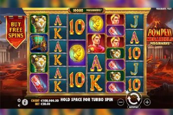 Pompeii Megareels Megaways Slot Game Screenshot Image