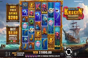 Release the Kraken Megaways Slot Game Screenshot Image