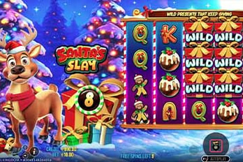 Santa's Slay Slot Game Screenshot Image