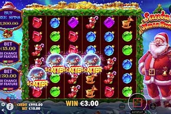 Santa's Xmas Rush Slot Game Screenshot Image