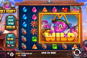 Kraken's Sky Bounty Slot Game Screenshot Image
