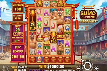 Sumo Supreme Megaways Slot Game Screenshot Image