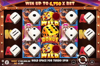 The Dog House Dice Show Slot Game Screenshot Image