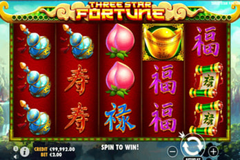 Three Star Fortune Slot Game Screenshot Image