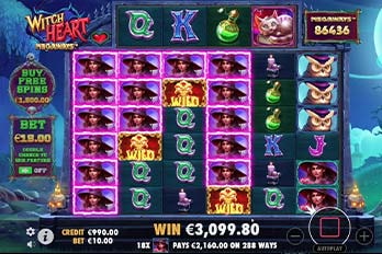 Witch Heart Megaways Slot Game Screenshot Image