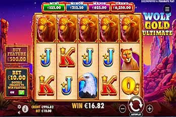 Wolf Gold Ultimate  Slot Game Screenshot Image