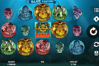 Blue Fortune Slot Game Screenshot Image