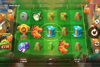 Spinions Game Day Slot Game Screenshot Image