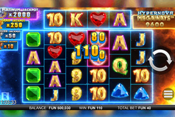 Hypernova Megaways Slot Game Screenshot Image