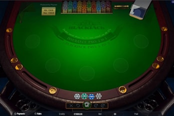 Blackjack Table Game Screenshot Image