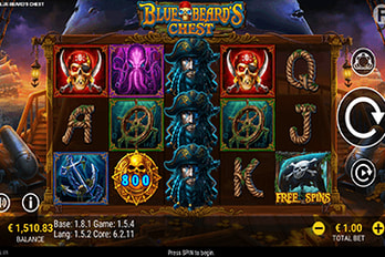 Blue Beard's Chest Slot Game Screenshot Image