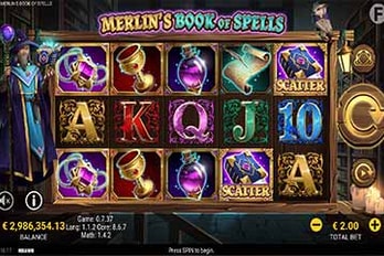 Merlin’s Book Of Spells  Slot Game Screenshot Image