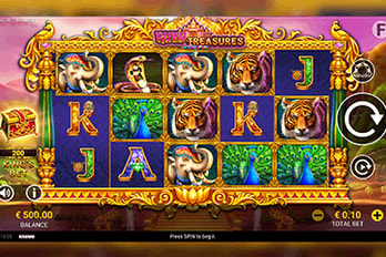 Ruby Treasures Slot Game Screenshot Image