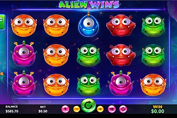 Alien Wins Slot Game Screenshot Image