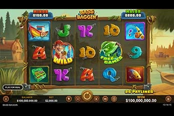 Bass Baggin' Slot Game Screenshot Image