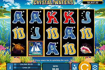 Crystal Waters Slot Game Screenshot Image